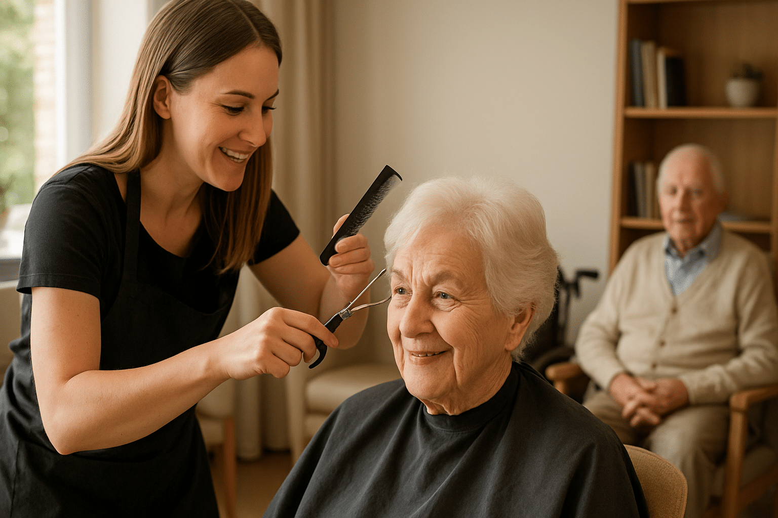 Coiffure à domicile pour résidents EHPAD ou maison retraite : le guide complet 2026